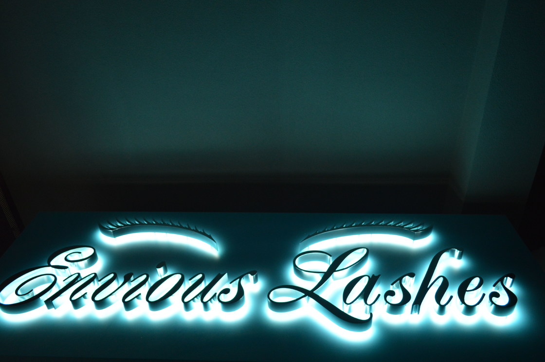 Fabricated Advertising Backlit Channel Letter Signs 3600K With Acrylic / PC Backer