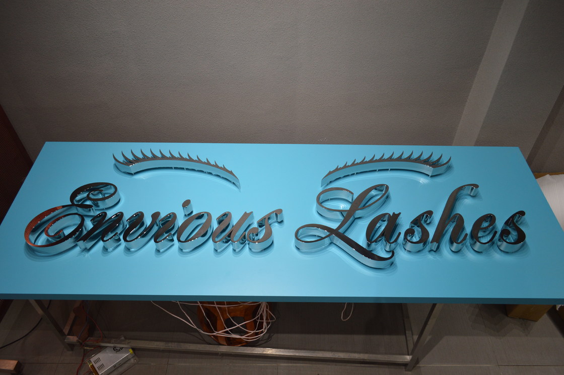 Fabricated Advertising Backlit Channel Letter Signs 3600K With Acrylic / PC Backer