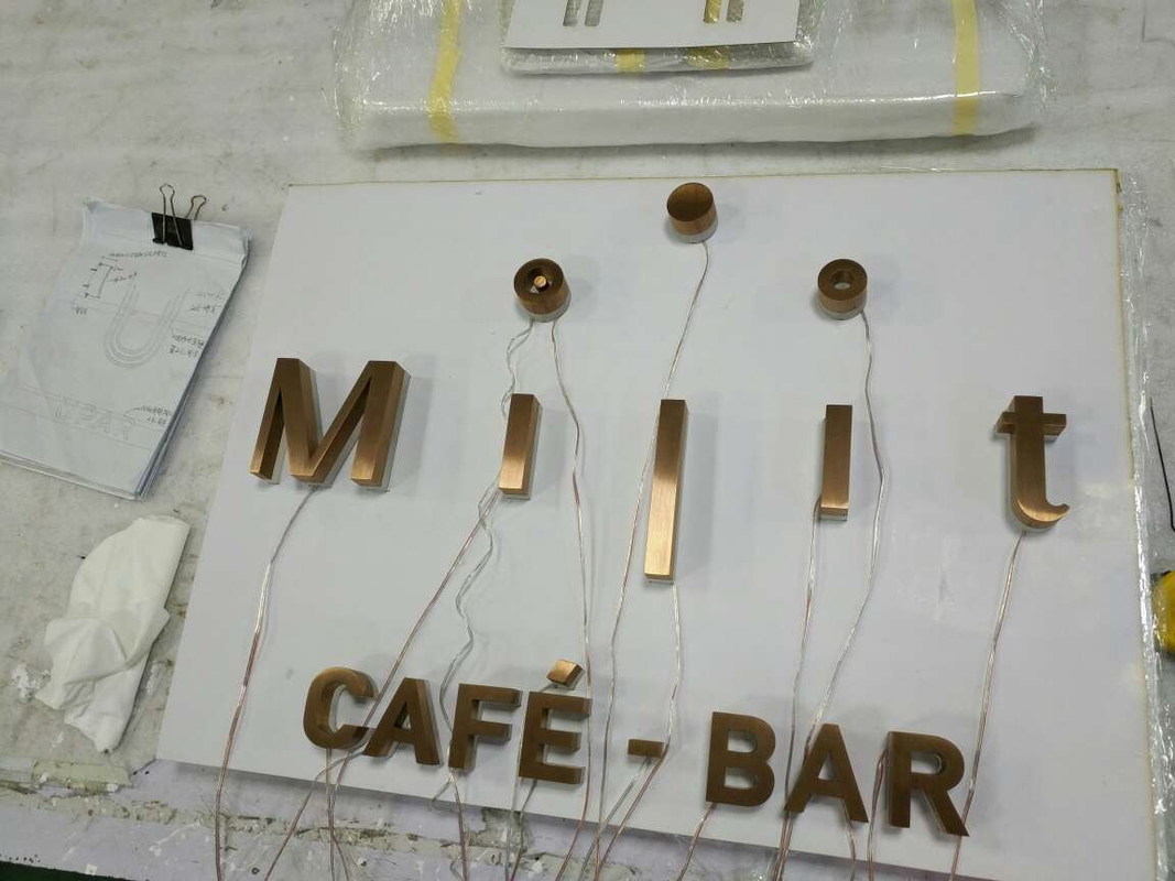 SS Backlit Channel Letter Signs Board 3200K 30mm For Advertising