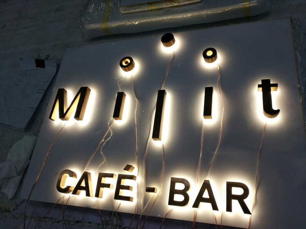 SS Backlit Channel Letter Signs Board 3200K 30mm For Advertising