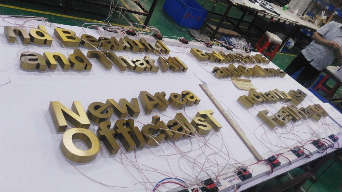 SS Backlit Channel Letter Signs Board 3200K 30mm For Advertising